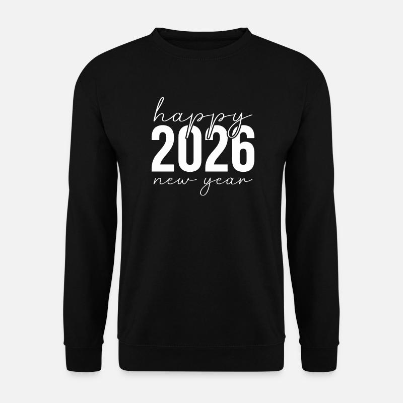 Neujahrsjubel 2026 Schriftzug - Unisex Pullover - Schwarz