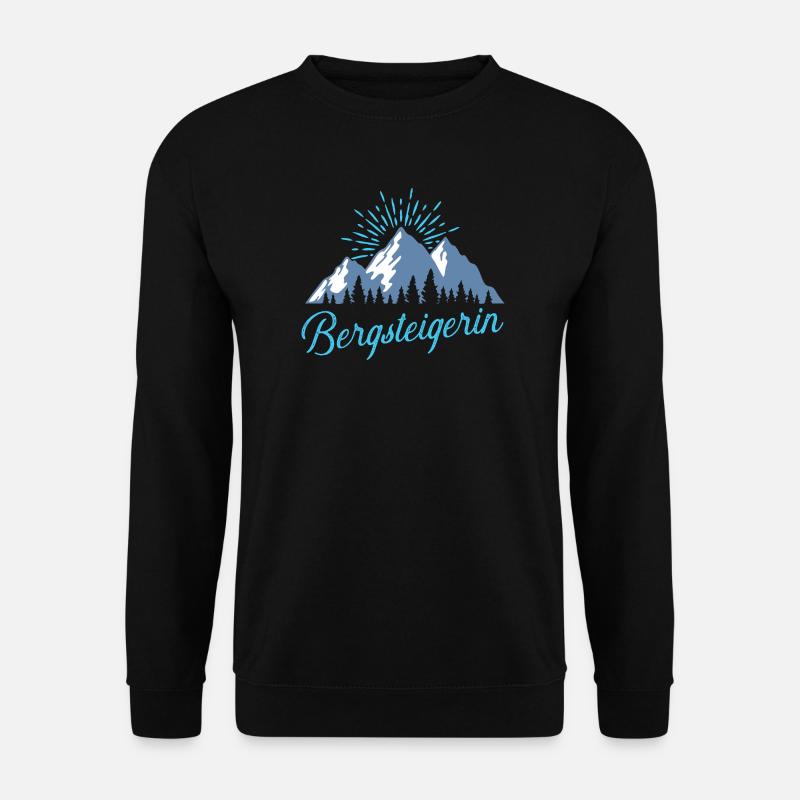 Bergsteigerin - Unisex Pullover - Schwarz