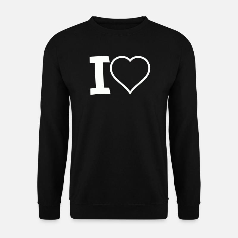 Je cœur - Sweat-shirt Unisexe - noir