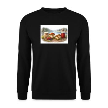 Gifts of the Far North - Mors - Unisex Sweatshirt - black - Front - Alina (178cm) & Michal (187cm)