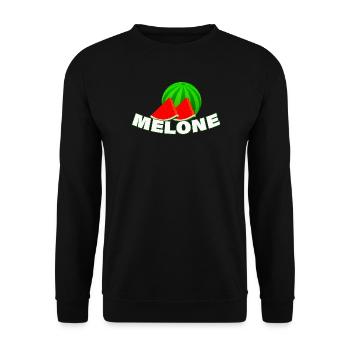 melon - Unisex Sweatshirt - black - Front - Alina (178cm) & Michal (187cm)