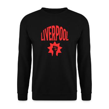 Liverpool - Unisex Sweatshirt - black - Front - Alina (178cm) & Michal (187cm)