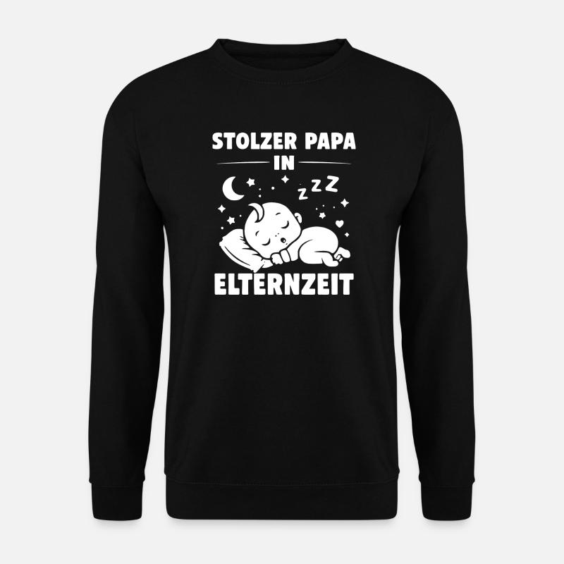 Proud dad on parental leave - Unisex Sweatshirt - black