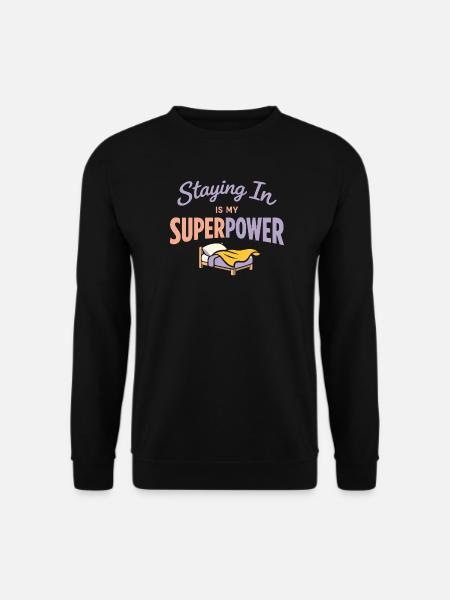 Anime-hausmensch Kuscheliger Weeb - Unisex Pullover - Schwarz