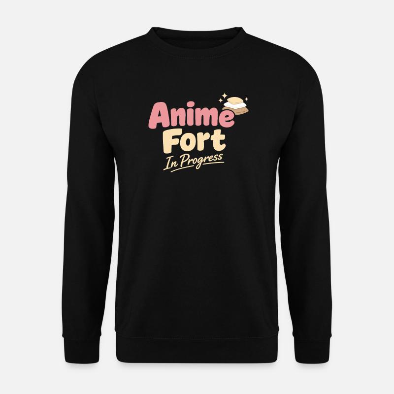 Anime-hausmensch Kuscheliger Weeb - Unisex Pullover - Schwarz