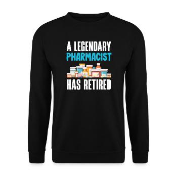 Pharmacist Pharmaceutical Technical - Unisex Sweatshirt - black - Front - Alina (178cm) & Michal (187cm)