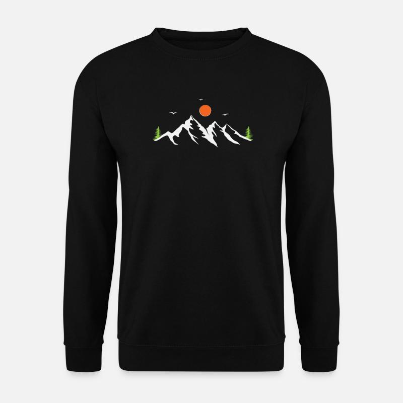 Gebirge - Unisex Pullover - Schwarz