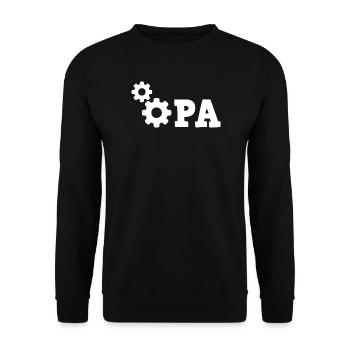Grandpa Gear Repair - Mechanic Repair Car - Unisex Sweatshirt - black - Front - Alina (178cm) & Michal (187cm)