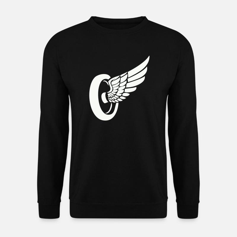 Reifen Flügel - Unisex Pullover - Schwarz
