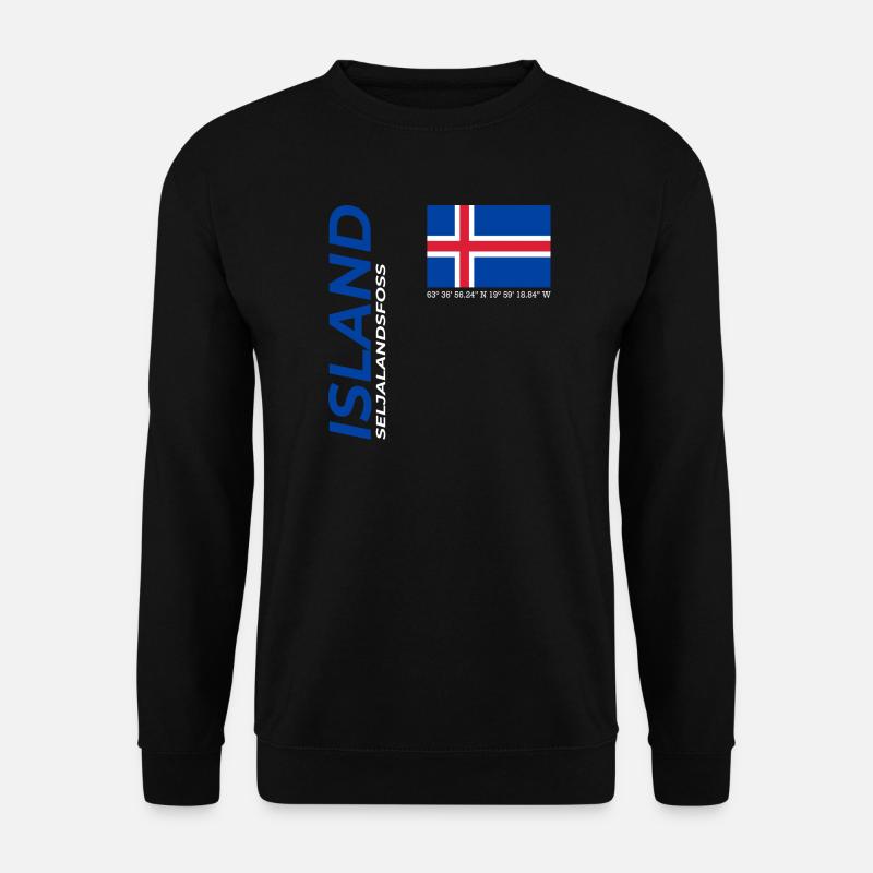 Seljalandsfoss - Unisex Pullover - Schwarz
