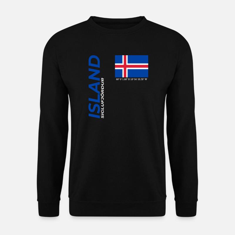 Siglufjördur  - Unisex Pullover - Schwarz