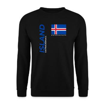 Vatnajökull - Sweat-shirt Unisexe - noir - Devant - Alina (178cm) & Michal (187cm)
