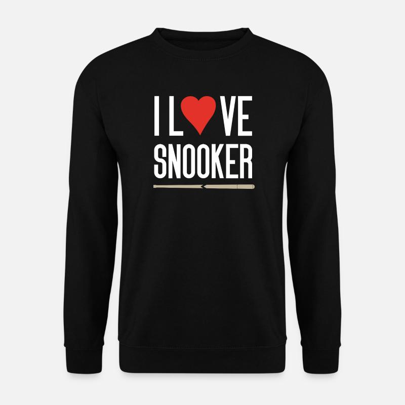 Ich liebe Snooker - Unisex Pullover - Schwarz