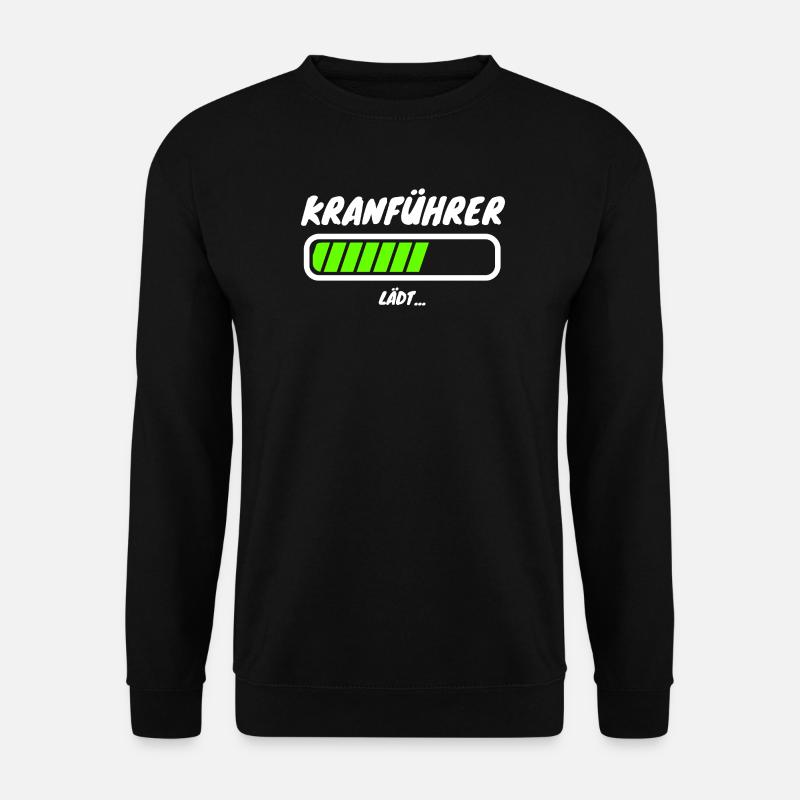 Kranführer Ladebalken Beruf - Unisex Pullover - Schwarz