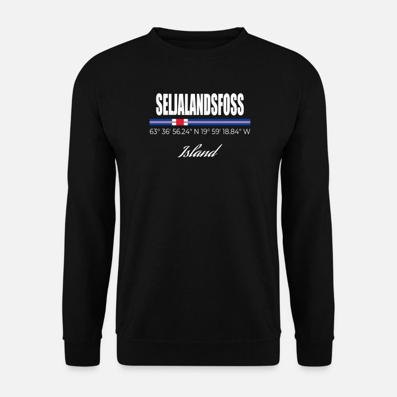 Seljalandsfoss - Sweat-shirt Unisexe - noir