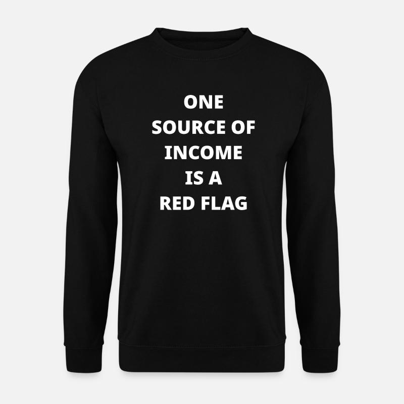 Red-Flag-Einkommensgrafik - Unisex Pullover - Schwarz