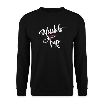 Mädelstrip 2026 Girls Trip Mädelstour Mädlstrip - Unisex Pullover - Schwarz - Vorne - Alina (178cm) & Michal (187cm)