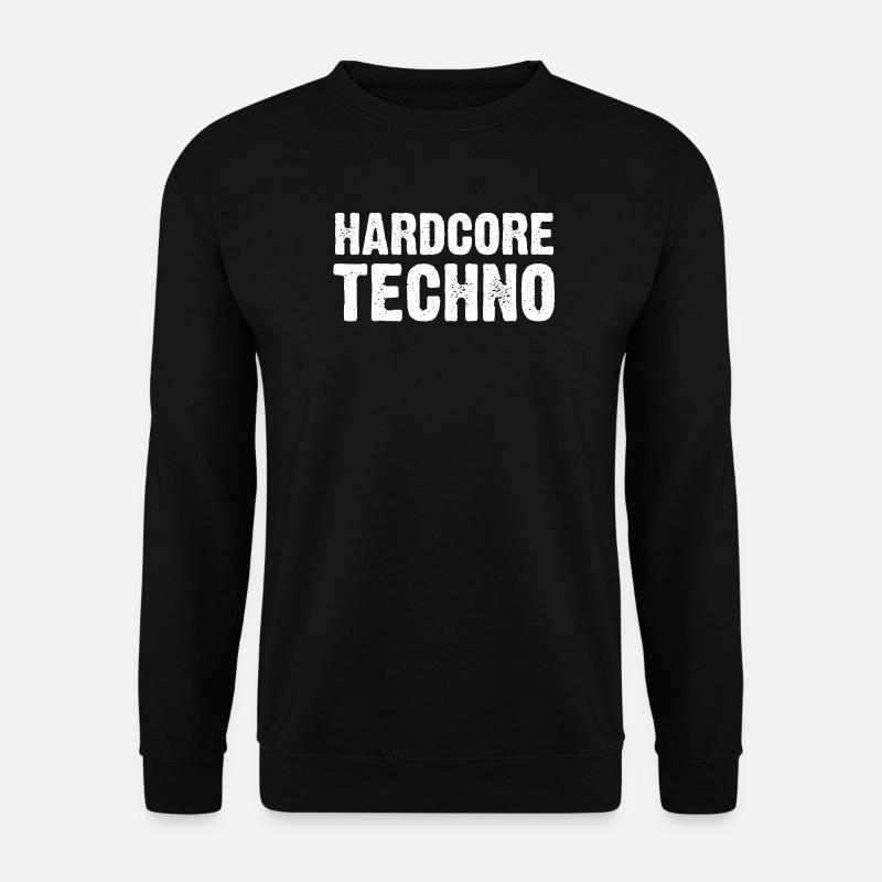 Hardcore Techno verzweifelt - Unisex Pullover - Schwarz