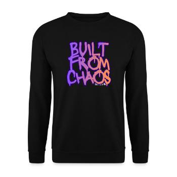 Construit à partir de graffitis chaotiques - Sweat-shirt Unisexe - noir - Devant - Alina (178cm) & Michal (187cm)