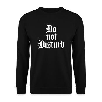 Do Not Disturb Sloth Anti Social - Unisex Sweatshirt - black - Front - Alina (178cm) & Michal (187cm)