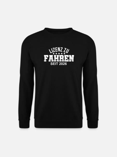 Führerschein 2026 Fahrprüfung Führerscheinprüfung - Unisex Pullover - Schwarz