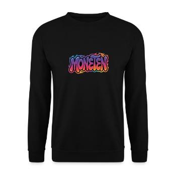 Moneten - Funny Tax Meme - Unisex Sweatshirt - black - Front - Alina (178cm) & Michal (187cm)
