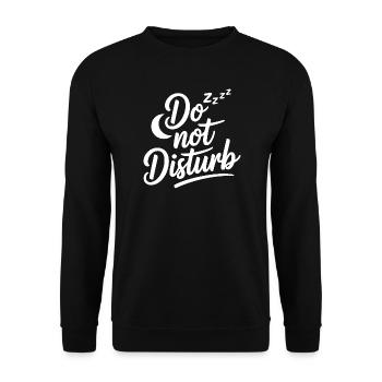 Do Not Disturb Sloth Anti Social - Unisex Sweatshirt - black - Front - Alina (178cm) & Michal (187cm)