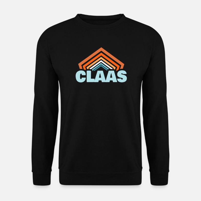 Claas als Vorname - Unisex Pullover - Schwarz