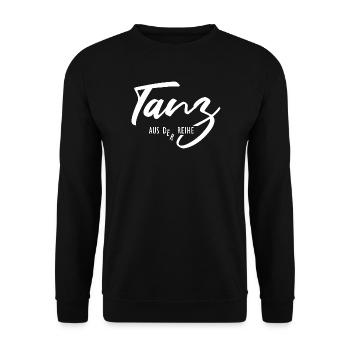 Dance out of line – Be different and unique - Unisex Sweatshirt - black - Front - Alina (178cm) & Michal (187cm)