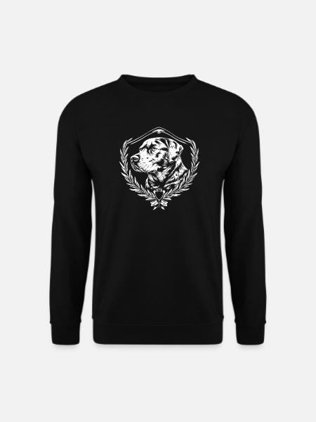 Dog in the coat of arms - Unisex Sweatshirt - black