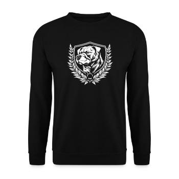 Emblème du blason du Bulldog - Sweat-shirt Unisexe - noir - Devant - Alina (178cm) & Michal (187cm)