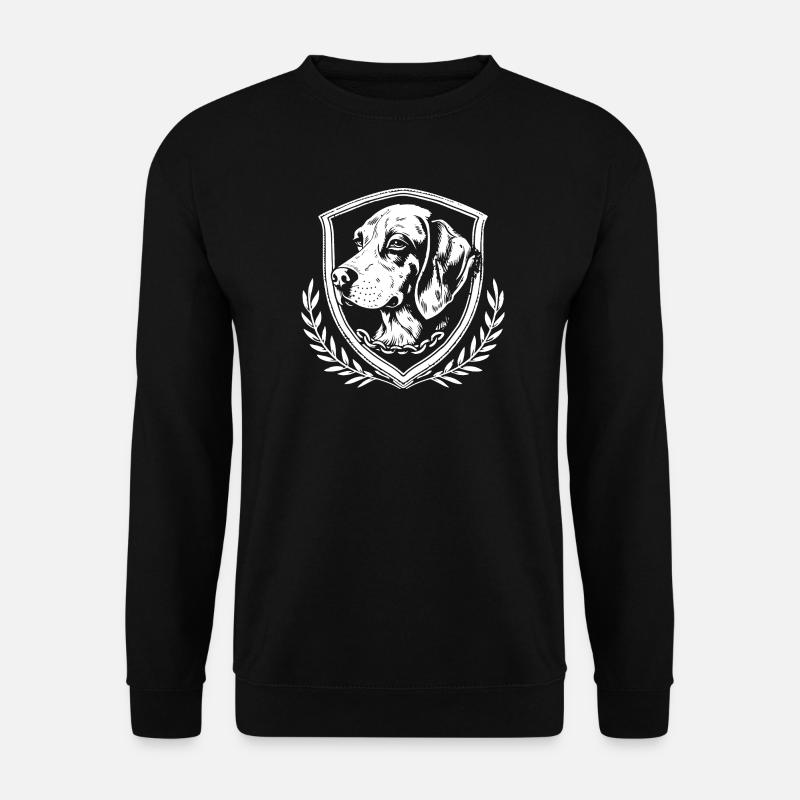 Hundeemblem Im Schild - Unisex Pullover - Schwarz