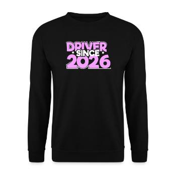 Driving License 2026 Driving Test Driving License Test - Unisex Sweatshirt - black - Front - Alina (178cm) & Michal (187cm)