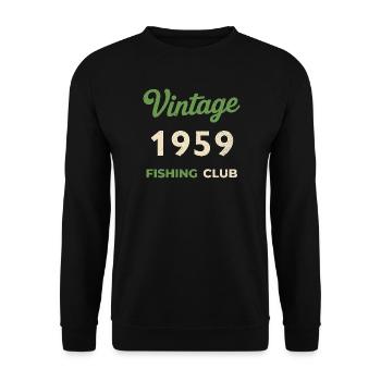 Millésime 1965, Millésime 1965, Année de construction 1965, Naissance - Sweat-shirt Unisexe - noir - Devant - Alina (178cm) & Michal (187cm)