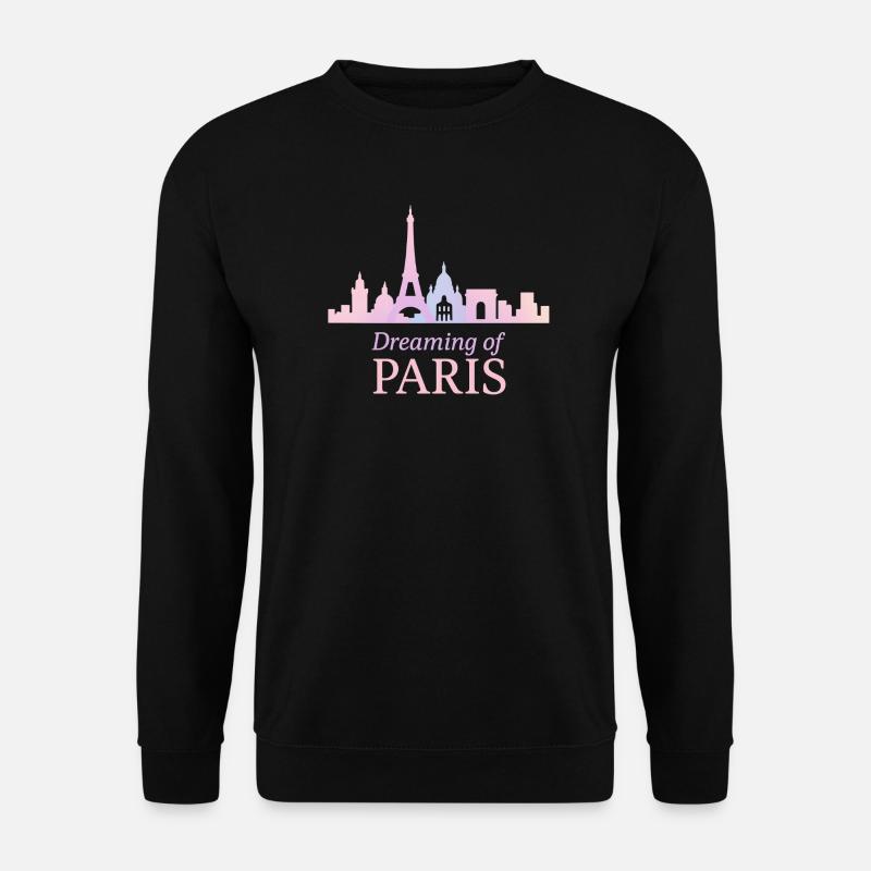 Paris Traumsilhouette - Unisex Pullover - Schwarz