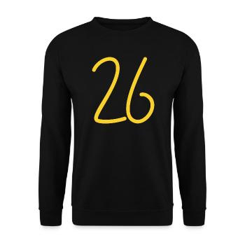 26 - Unisex Sweatshirt - black - Front - Alina (178cm) & Michal (187cm)