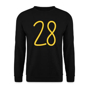 28 - Unisex Sweatshirt - black - Front - Alina (178cm) & Michal (187cm)