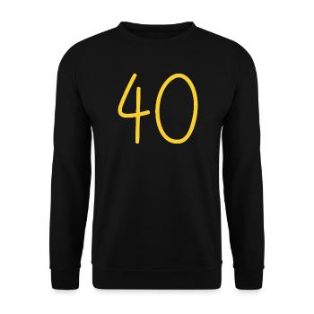 40 - Unisex Sweatshirt - black - Front - Alina (178cm) & Michal (187cm)