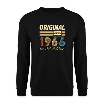 60e anniversaire 60e anniversaire Original 1966 - Sweat-shirt Unisexe - noir - Devant - Alina (178cm) & Michal (187cm)