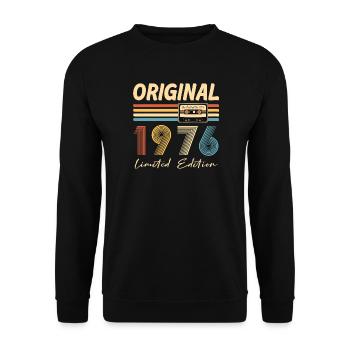 50e anniversaire 50e anniversaire Original 1976 - Sweat-shirt Unisexe - noir - Devant - Alina (178cm) & Michal (187cm)