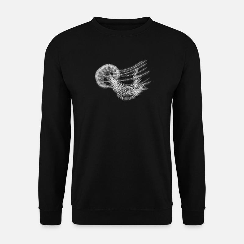 Leuchtqualle im Wasser - Unisex Pullover - Schwarz