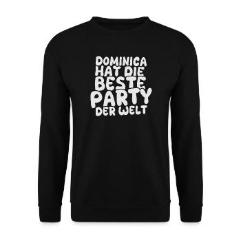 Dominica as a holiday destination - Unisex Sweatshirt - black - Front - Alina (178cm) & Michal (187cm)