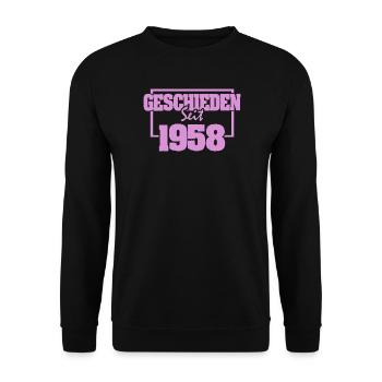 Mariage en 1958 - Sweat-shirt Unisexe - noir - Devant - Alina (178cm) & Michal (187cm)