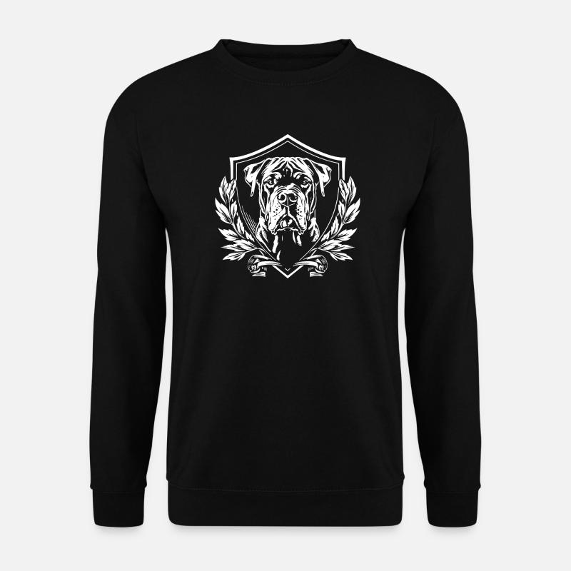 Wappenmastiff im Schild - Unisex Pullover - Schwarz