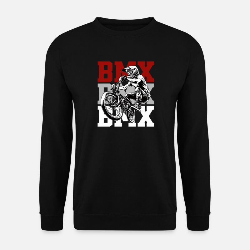 BMX Rider Jump Action Design - Unisex Sweatshirt - black