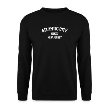 Atlantic City - Est. 1854 - New Jersey - USA - Unisex Sweatshirt - black - Front - Alina (178cm) & Michal (187cm)