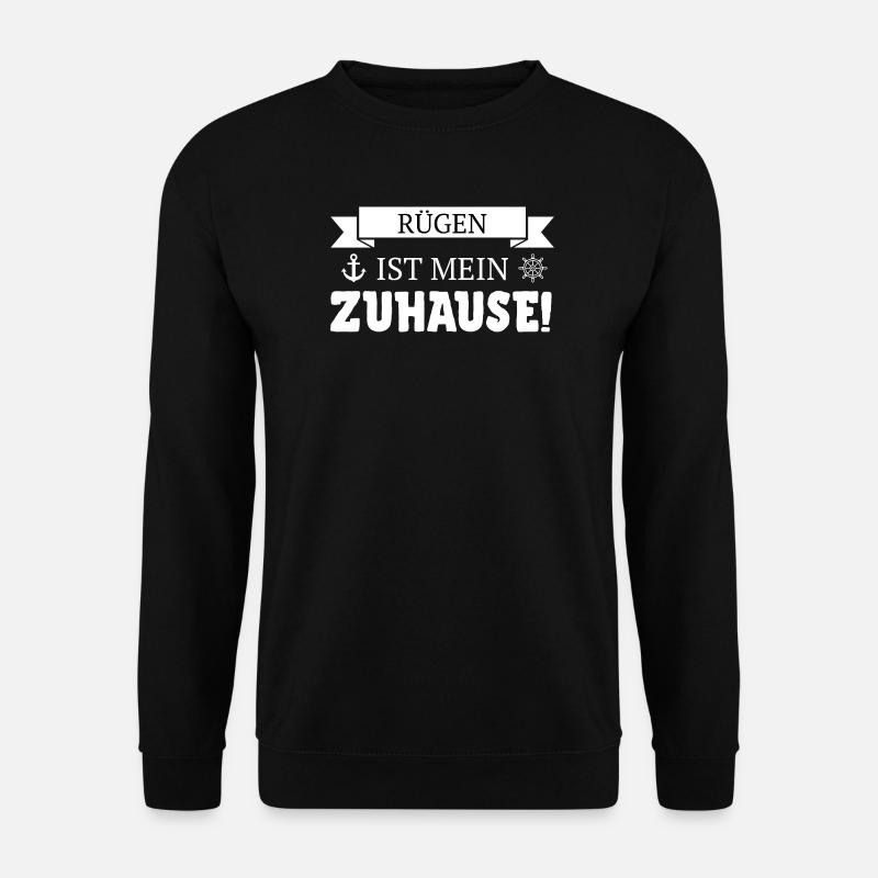 Insel Rügen, Kreidefelsen & Ostsee - Küsten Design - Unisex Pullover - Schwarz