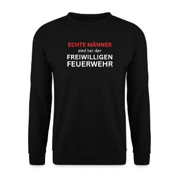 Real Men Driving Farming - Funny Trak - Unisex Sweatshirt - black - Front - Alina (178cm) & Michal (187cm)