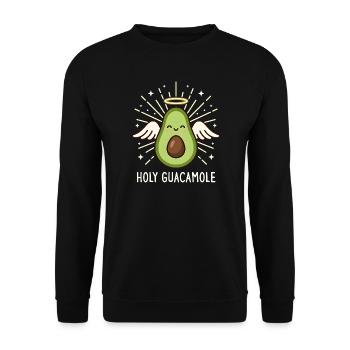 Heiliger Guacamole süßer Avocado-Engel - Unisex Pullover - Schwarz - Vorne - Alina (178cm) & Michal (187cm)