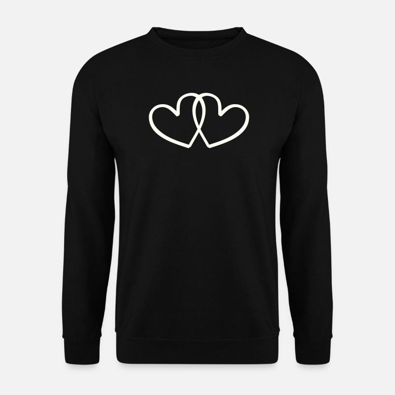 Hearts - Unisex Sweatshirt - black